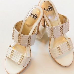 Sofft Leather Open Toe Sandals (3.75”) (NWOT)